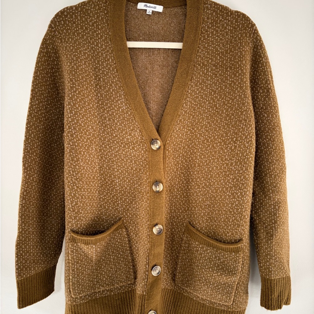 Madewell Brown Button-Up Cardigan